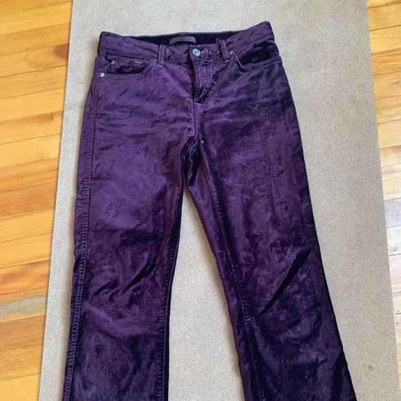 7 For All Mankind velvet pant - Picture 5 of 7